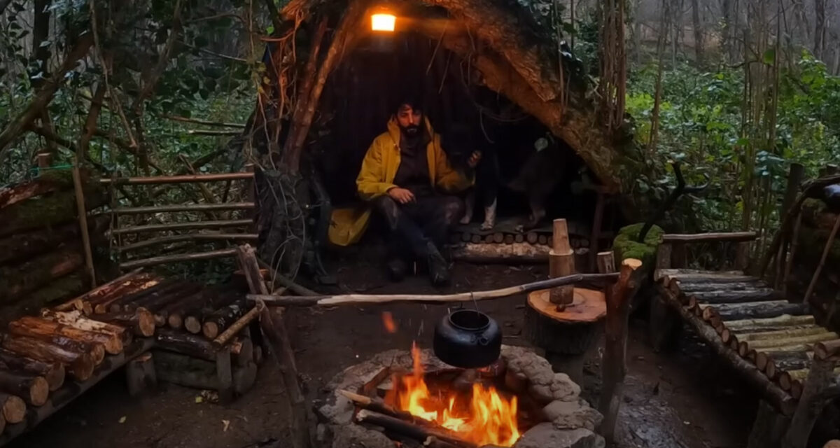 Bushcraft im Wald