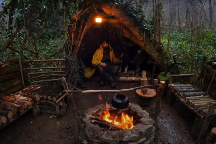 Bushcraft im Wald