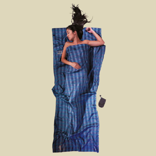 TravelSheet Seide Größe 220 x 90 cm Farbe checked silk