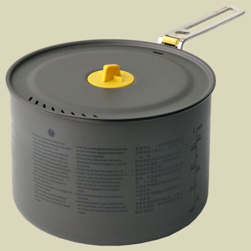 Frontier UL Pot 3L grau - aluminium hard anodised grey
