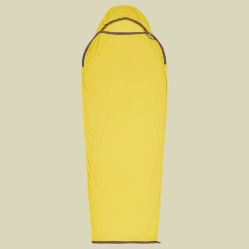 Reactor Sleeping Bag Liner - Mummy w/ Drawcord Compact gelb - sulfur yellow