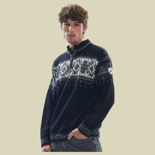 Blyfjell Sweater Men black smoke/off white/light charcoal L