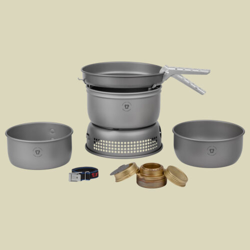 Trangia Sturmkocher groß 25-1 HA (150251) mit HA Pfanne,Töpfen und Windschutz, ohne Wasserkessel