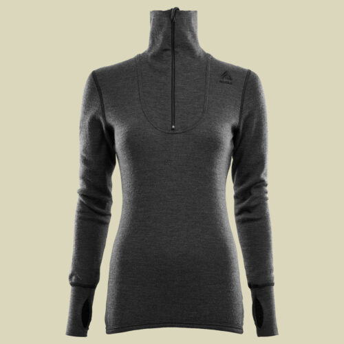Doublewool polo w.Zip Woman Größe L Farbe marengo/jet black