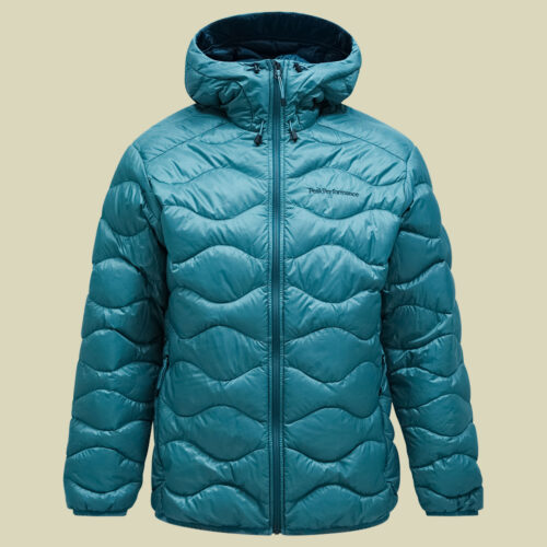 Helium Down Hood Jacket Men türkis M - hydro fresh/infinity teel