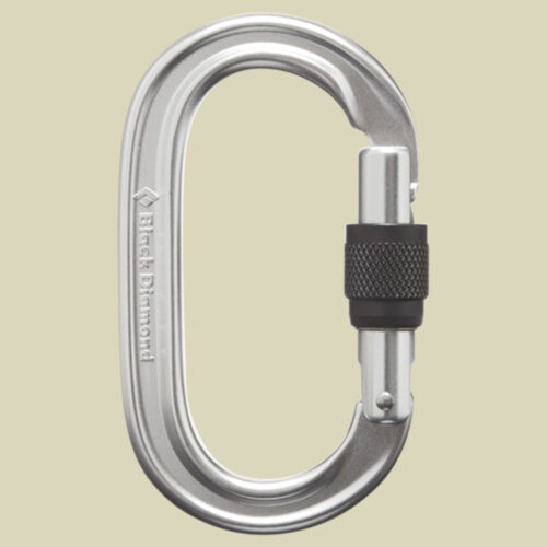 Oval Keylock Screwgate Karabiner Farbe polished