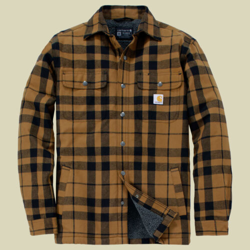 Relaxed Fit Flannel Sherpa-Lined Shirt Men L braun - carhartt brown