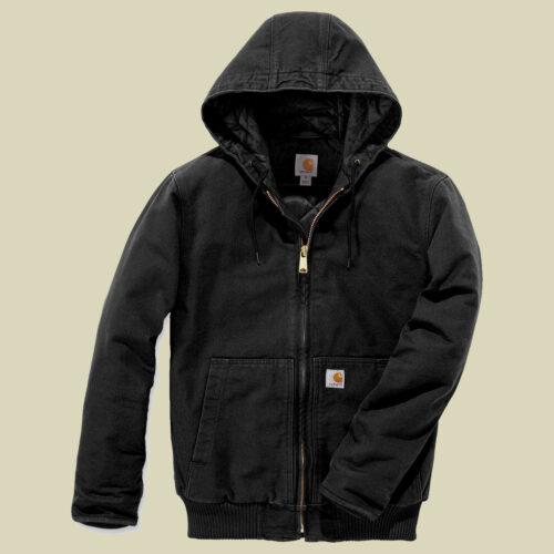 Washed Duck Insulated Active Jacket Men L schwarz - black