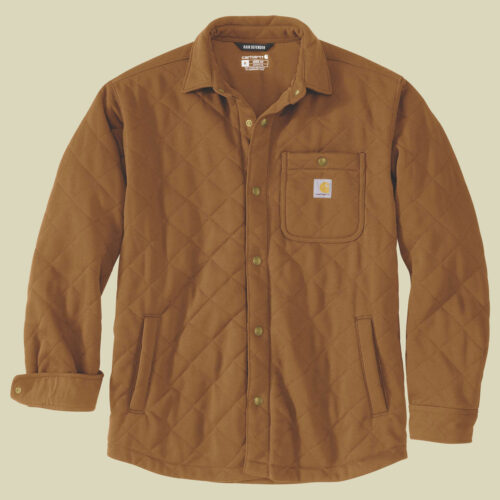 Rain Defender Loose Fit Heavyweight Quilted Snap Jacket Men L braun - carhartt brown
