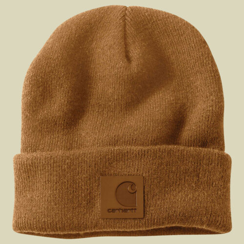 Knit Heart Patch Beanie one size braun - carhartt brown