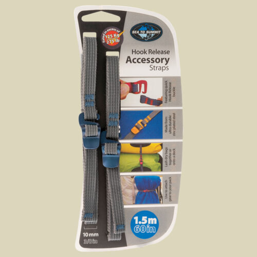 Tie Down Accessory Straps with Hook Release Breite 10 mm Länge 1,5 m