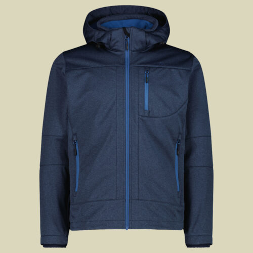 Man Softshell Jacket Zip Hood CMP 3A01787N-M blau 48 - Farbe b.blue melange bluestone
