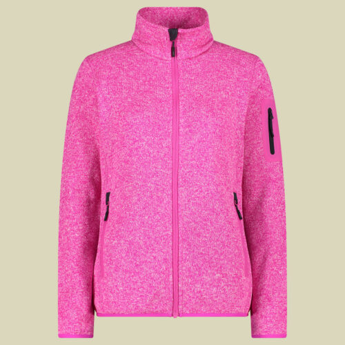 Woman Knitted Melange Fleece Jacket 3H14746 mehrfarbig 36 - Farbe festival-antracite