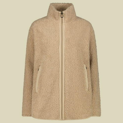 Woman Long Jacket Bonded Teddy with inner Polar Fleece 36 braun - Farbe cookie
