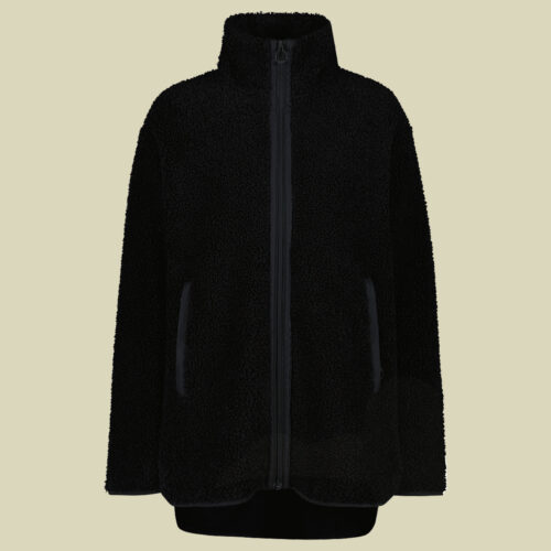 Woman Long Jacket Bonded Teddy with inner Polar Fleece 46 schwarz - Farbe black