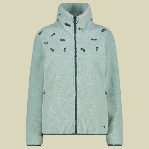 Woman Jacket Teddy Fur 36 grün - Farbe jade melange