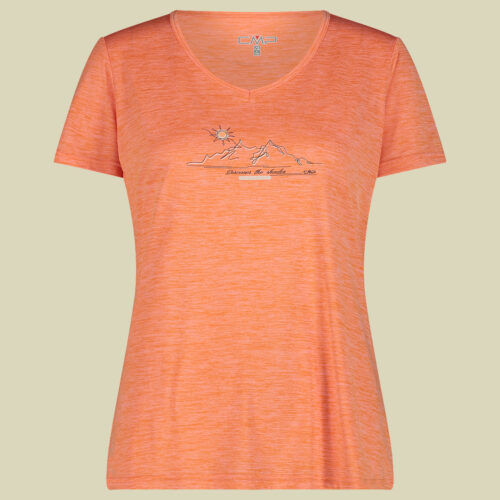 Woman T-Shirt Light Melange Jersey 39T6136 orange 36 - C697 tangeri melange