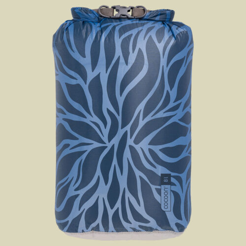 Drybag Hyperlight 8L blau - blue leaves
