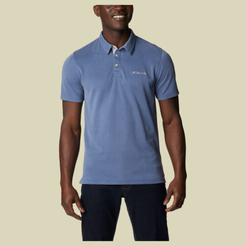 Nelson Point Polo Men blau M - dark mountain