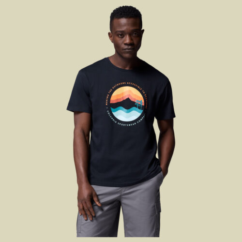 Path Lake Graphic Tee II Men XL grau - black/circular linescape