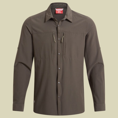 NosiLife Pro Long Sleeved Shirt V Men L braun - woodland green