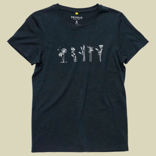 Classic Flowers Tee Woman L schwarz - ink