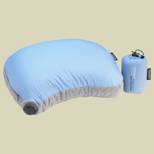 Air-Core Hood / Camp Pillow Größe  28 x 37 cm Farbe light blue/grey