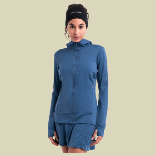 Merino 260 Quantum IV LS Zip Hoodie Women L blau II - dawn