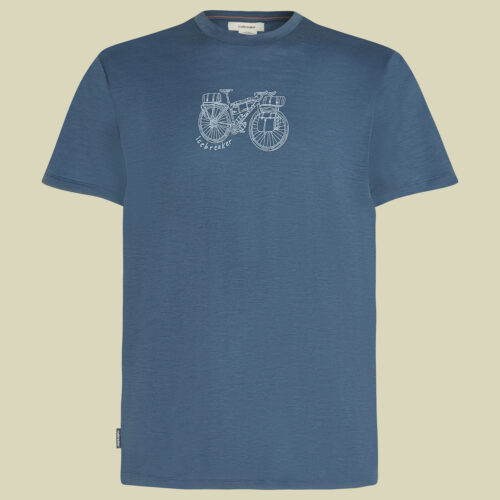Merino 150 Tech Lite III SS Tee Adventure Ride Men M blau - dawn