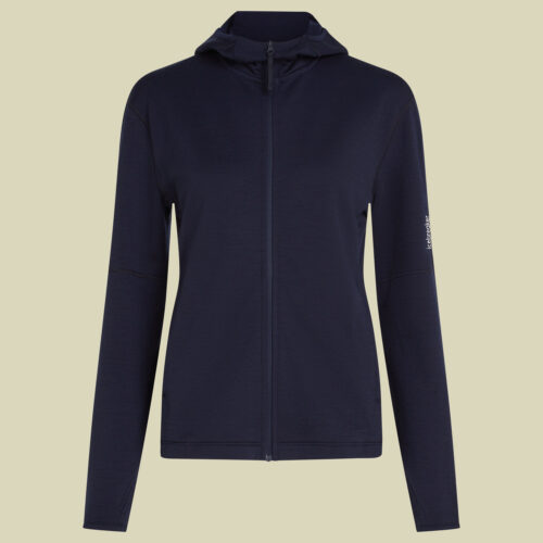 Merino 360 RealFleece Elemental LS Zip Hoodie Women L blau - midnight navy