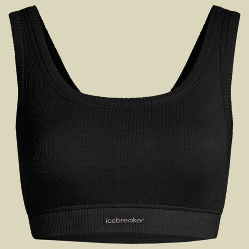 Merino Rib Lotus Bra Women S schwarz - black