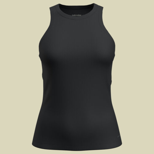 Merino Rib Lotus Tank L schwarz - black