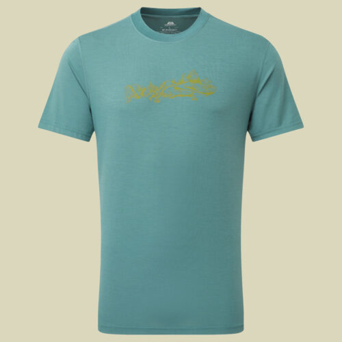 Groundup Skyline Tee Men M türkis - fern
