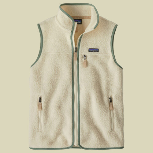 Retro Pile Vest Women mehrfarbig  - natural w/ellwood green