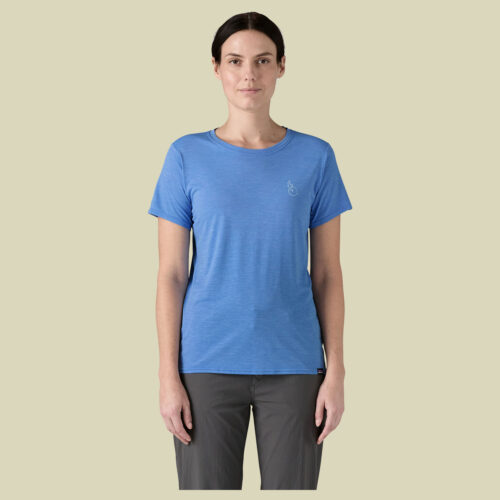 Capilene Cool Daily Graphic Shirt - Waters Women L blau - Farbe swelldrifter: abundant blue x-dye