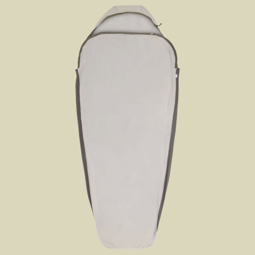 Silk Blend Sleeping Bag Liner mumienform comfort grau - Mummy Comfort Farbe moonstruck grey