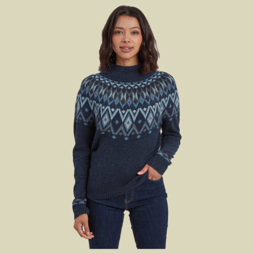 Indu Eco Mock Neck Women blau S - rathee blue