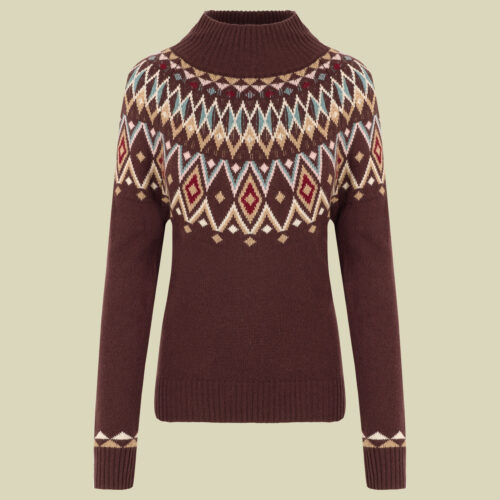 Indu Eco Mock Neck Women rot S - merlot