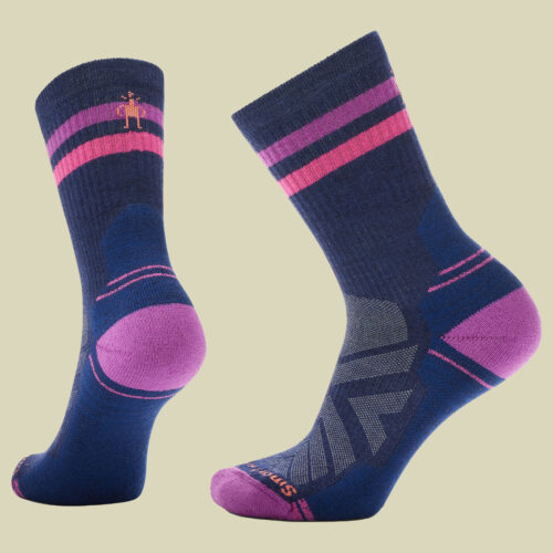 Hike Light Cushion Tube Stripe Crew Socks Women S 34-37 blau - deep navy/power pink
