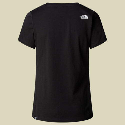 Women S/S Simple Dome Slim Tee L schwarz - TNF black